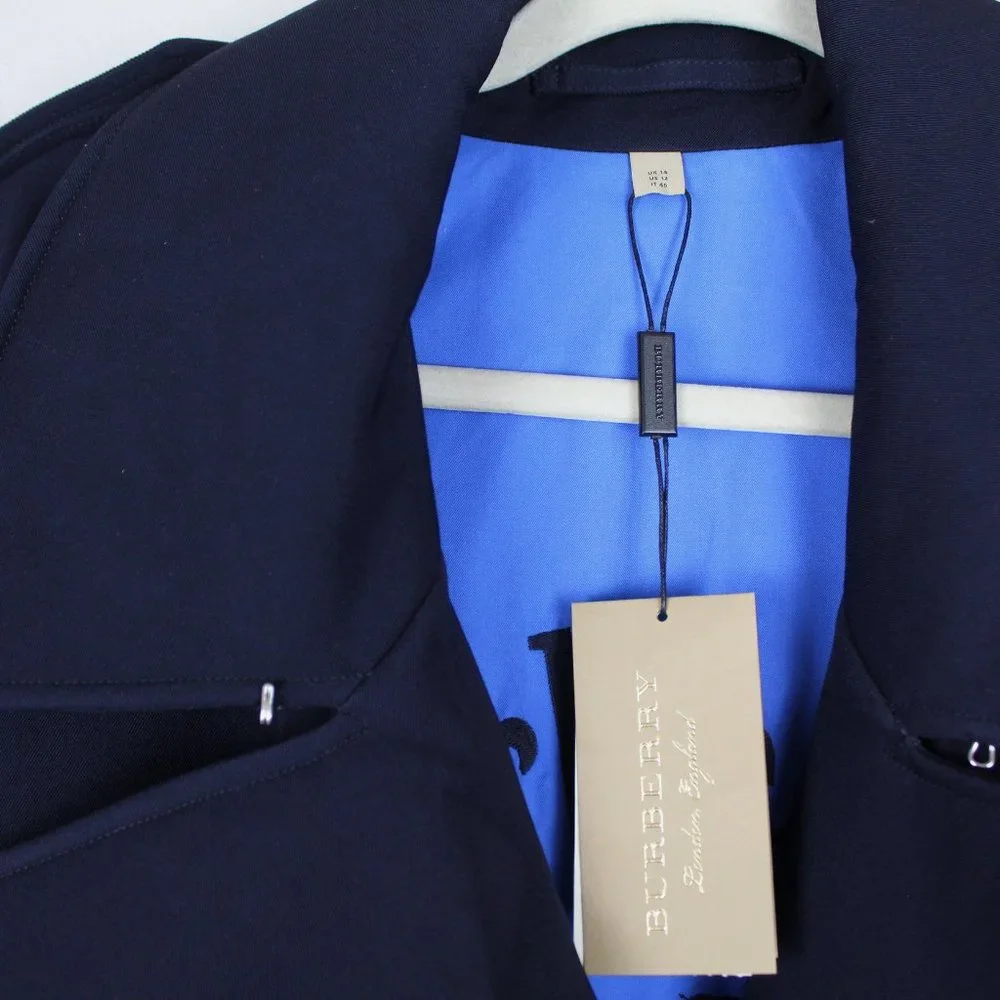 NWT Burberry Wool Belted Polyester-filling Trench Coat - Picture 9 of 16